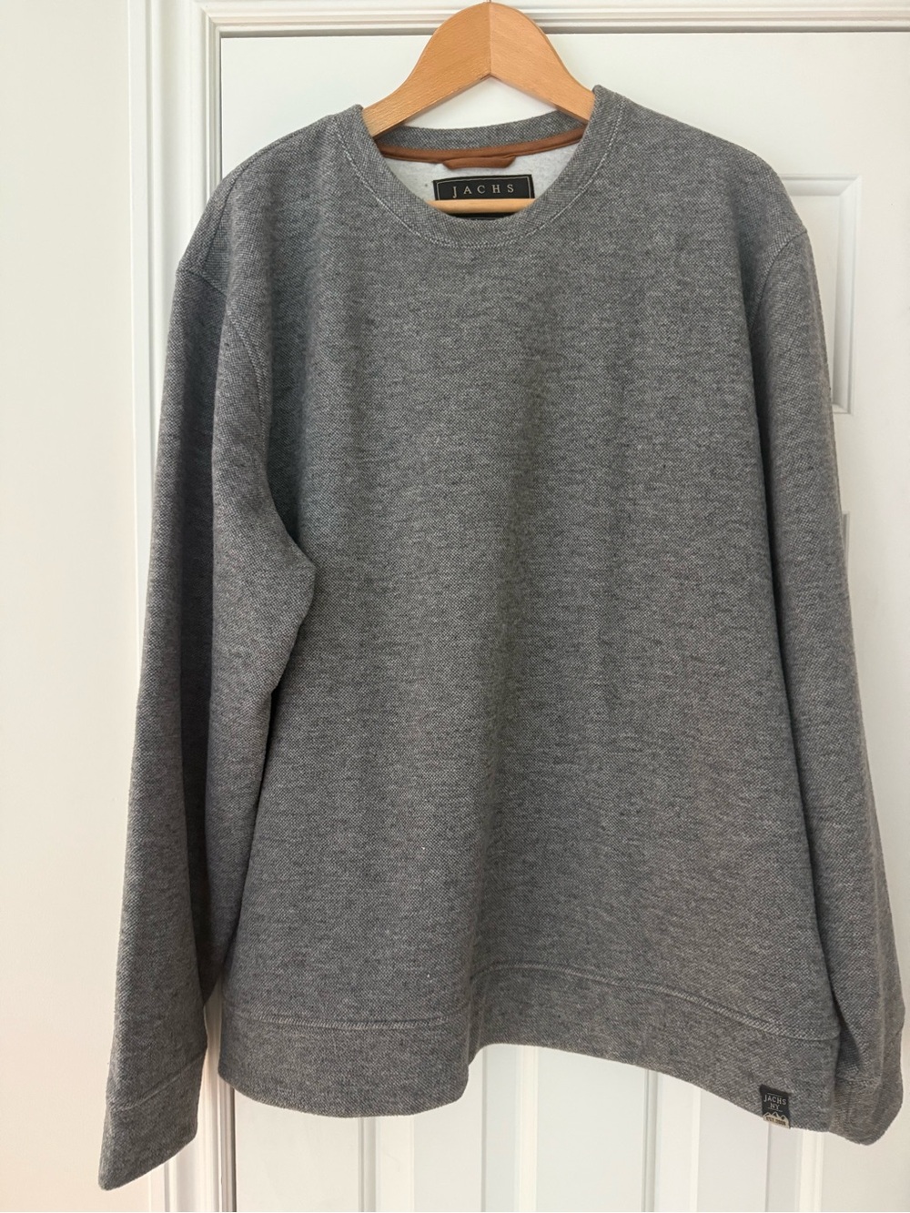 Jachs Men's Heather Grey Crewneck Sweater